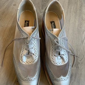 Tall Silver sneaker heels